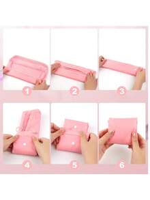 7pcs/Set Travel Packing Cubes Luggage Organizer Bags For Clothes, Shoes, Underwear