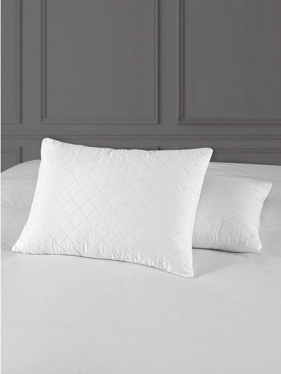 Lovella Paris Quilted Pillow 50x70 Cm | Soft & Supportive Sleep - White - View 1