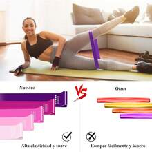 Jasonwell Bandas de Resistencia Bandas Elasticas para Ejercicio Set de Resistencia Multifuncionales para Rehabilitacion Terapeuticas Entrenamiento de Fuerza Yoga Fisioterapia - Multicolor - Ver 5