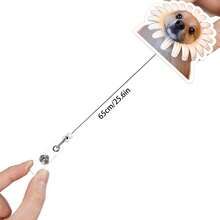 1 件装搞笑狗亚克力卡通动物伸缩徽章卷轴 - 彩色 - 查看 3