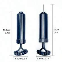 2pcs Portable Mini Pump, Balloon, Swimming Ring, Basketball, Volleyball, Football Inflation Device (Black), Beach Essentials, Beach Accessories, Pool Float
