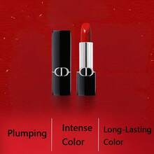Christian Dior Rouge Dior Couture 彩色唇膏，#999 传奇红色缎面效果，保湿持久唇膏，奢华正红色唇膏，旅行装 1.5g/0.05 盎司 - Red #999 - 查看 3