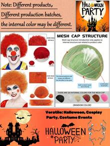 Peluca afro corta y esponjosa con flequillo, peluca de estilo hippie disco rizado sintético unisex para Halloween, Navidad, bar, club, fiesta rave, decoración, fotografía, accesorios de actuación en el escenario, opción ideal para regalos de cumpleaños, múltiples opciones de color, aspecto natural, fácil de usar