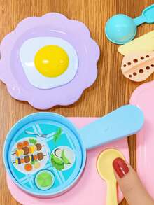 10 Piece Play Kitchen Kit For Girls Fun Mini Stove Pan Board Kitchen Candy Toy - 糖果廚房 7 件 - 查看 4