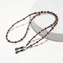 1 chiếc dây đeo kính/khẩu trang chống thất lạc thủ công kiểu retro bằng hạt acrylic, đa năng, phù hợp cho cả kính đọc sách và kính thời trang. - Nhiều màu - Xem 2
