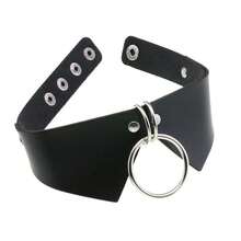 1 szt. damski skórzany choker, modny pasek, styl choker, punkowa biżuteria z łańcuszkami, choker na obojczyk, rockowy łańcuszek na szyję, biżuteria dla panny młodej