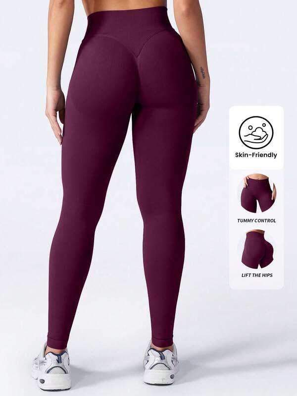 Yefecy Leggings de entrenamiento sin costuras de cintura alta para mujer, que levantan el trasero, para gimnasio y yoga, con pliegues en el trasero, control de abdomen vital y mallas fruncidas