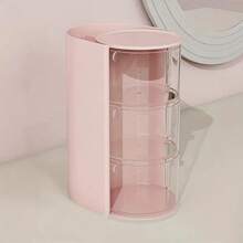 1 件旋转多层透明头饰收纳盒 | 防尘塑料，儿童发饰收纳盒，旋转设计，清晰视野 | 桌面收纳盒，化妆品和铅笔收纳，艺术/工艺品/缝纫用品，发夹/头带/发圈，圣诞节/情人节/生日礼物 | 头饰收纳盒 - 彩色 - 查看 9