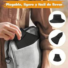 AI-PIKA Sombreros del Sol para Hombre,Sombreros para Hombre con Protección UV UPF 50+,ala Ancha,Impermeables,Transpirables para Ciclismo,Acampar,Pescar,Caminar - Modelo Negro Transpirable - Ver 7