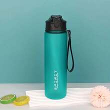1pc, 25oz Leak-Proof Portable Sports Bottle, With Timestamp, 750ml Cup, Two Options: Straw And Direct Drinking Spout. Suitable Sports And Fitness, Camping, School, Etc. Keep Your Cup Full At Any. As A, Valentine'S Day, Labor Day, Teachers' Day. - Xanh lá cây--750 ml - Xem 10