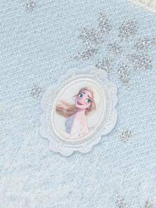 Balabala Girls Faux Mink Knit Sweater, Elsa IP, Winter Warm Pullover, Stylish Casual - Blue and White - View 8