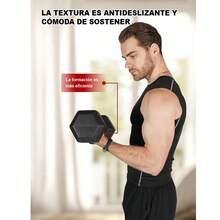 Juego De Mancuernas Hexagonales Compuesto Por Dos Mancuernas With Pesos De 2 Kg, 5 Kg, 7.5 Kg And 10 Kg, With Revestimiento De Vinilo. Adecuadas For Exercisers Of The Superior Part Of The Body, Training Of The Foot, Exercises Of The Gymnasium And Training Of The Entire Body. - 黑色 2.5kgX 2/5.5Lbs X 2 - 查看 11