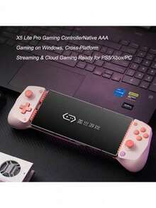 GAMESIR X5 Lite Multi-Mode Game Controller With Console-Grade Non-Slip Grip, Hall Effect Magnetic Joystick, Zero Dead Zone, And Type-C High-Speed Port, Pink - Pink - View 4