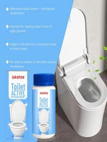 110g Jakehoe Active Toilet Cleaning Powder, Toilet Stain Remover, Toilet Powerful Stain Removal, Toilet Deodorizing & Freshening Agent, Universal Cleaning Powder