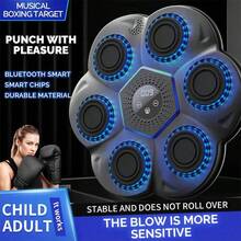 Bluetooth Music Boxing Machine, Interactive Boxing Trainer With Punching Gloves, Wall-Mounted Smart Boxing Equipment For Adults