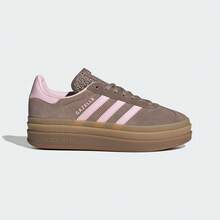Adidas Originals Women's ORIGINALS GAZELLE BOLD SHOES "T-Toe Shoes" Classic Platform Sneakers, JQ6436 - Brown - View 6