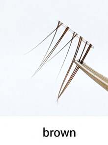 100 件睫毛套装 - 蓬松灰褐色单根睫毛，自然韩式浓密睫毛，B 卷翘，附赠随机底部睫毛卡 睫毛簇，睫毛簇，单根睫毛，睫毛，假睫毛 - B - 查看 12