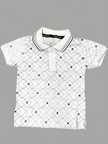 Polo Shirt For Boys, Sizes 10 To 12 - 白色 - 查看 3