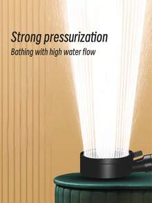 5 Modes Shower Head, High Pressure Adjustable Water-Saving Shower Head, Bathroom Accessories - Black - View 5