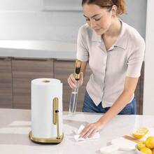 Simplehuman Standing Paper Towel Holder With Spray Pump, Brass Stainless Steel - Brass Stainless Steel - View 4