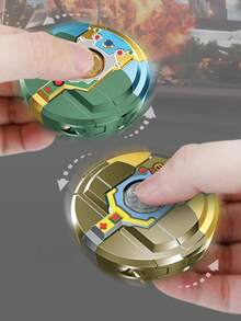 1 件创意，DIY 可变形机器人手指陀螺，儿童益智减压陀螺，万圣节、圣诞节、派对礼物 - 彩色 - 查看 10