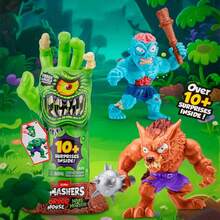 ZURU ZURU Licensed Smashers Horror House - 11-elementowy zestaw Mystery Toy Box 26,5 cm z dłonią potwora | Zbuduj 4 losowe potwory | Zestaw przygodowy dla dzieci na prezent