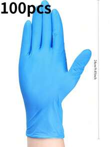100 Pieces Of Multi-Functional Disposable Nitrile Gloves, Great Helpers For Cleaning And Cooking, Durable Design, Water And Oil Resistant, Suitable For Various Home Dining Scenarios. Home And Living New In