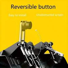 Mobile Game Controller, Touch Joystick, Game Buttons, Sensitive External Controller, Mobile Game Grip, Aiming Assist, Shooting Trigger, Mechanical Gamepad Compatible With IOS And Android Smartphones - Black - View 8