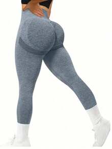 3 Packs Women Seamless Soft Sports Leggings,Women's Activewear  High Waisted Workout Gym Yoga Pants. - 藍粉紅紫 - 查看 2