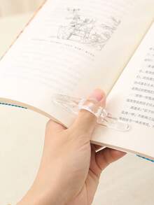 压书器学生亚克力书签单手手指书托学生阅读器手持阅读神器辅助器 - 彩色 - 查看 15