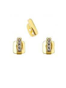 1 Set Single Row Smooth Rose Gold/Silver/Gold Color Cubic Zirconia Vertical Bar Teeth Grills, Unisex Adjustable Hip Hop Club Rock Party Jewelry Decor Gift