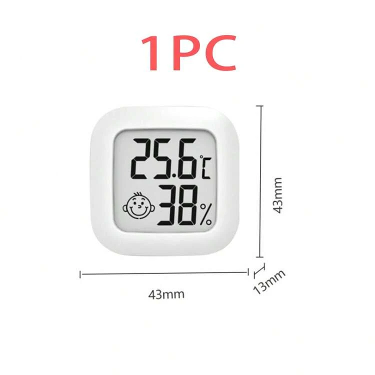 2pcs Mini Indoor Hygrometer Thermometer, Digital Humidity Meter Temperature Gauge, Home Decor, Suitable For Greenhouse, Humidifier, Office - Multicolor - View 13