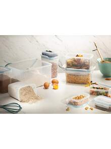 Contenedores Herméticos Gran Capacidad (388. 9 Onzas) Plástico para Alimentos Secos y Comida Mascotas - Resistentes Filtrados y Duraderos - Negro - Ver 7