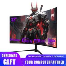 27 Inch Computer Monitor, 1500R Curved Gaming Monitor, 3-Sided Ultra-Thin Office Display With Type-CSpeakers, 240Hz Gaming Monitor 4K UHD For Gaming And Video Enjoyment - Phích cắm loại EU E (220-240V) - Xem 14