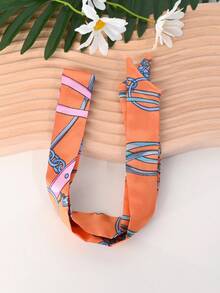 1 件波西米亚风格蝴蝶花卉豹纹波尔卡圆点丝带领带项链，适合女性夏季度假、日常休闲、派对、生日或圣诞节的理想礼物（图案随机） - 彩色 - 查看 9