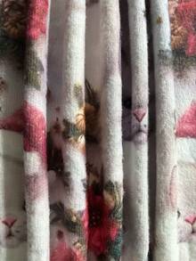 花卉和猫咪印花设计[轻盈]休闲圆领长袖毛衣，女款 - 彩色 - 查看 6