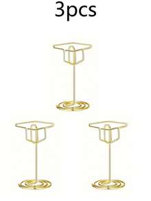 5 Stücke/3 Stücke/1 Stück Abschlusskappe, goldener multifunktionaler Visitenkartenhalter, Notizzettelhalter, Kartenhalter, Nachrichtenhalter, Papierhalter, Büro Schreibtischhalter