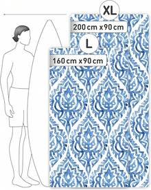 Fit-Flip Strandtuch XXL - Mikrofaser Badetuch - Strandtücher leicht und schnelltrocknend - 100% recyceltes Mikrofaser Handtuch - Strandhandtuch zum Baden (Crocodile 160x90cm)-DAVID