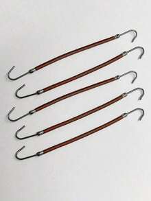 5pcs High Elasticity Double Hook Hair Bands, Latin Dance Disc Hair Special Rubber Band Double Head With Hook Professional Styling Ballroom Dance Competition Comb Hair Elastic Belt Hook Hair Ponytail Hook Hairpin, Elastic Headband Ponytail Holder, Suitable For Female Hair Styling ,Hair Styling Kit ,Hair Tool Kit ,Hairstyling Set ,Hair Styling Tools