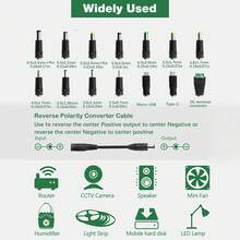 Adapter 4V - 24V 2A 48W Switching Power Supply 4V 5V 6V 9V 12V 15V 18V 19V 20V 24V 1A 1.5A 2 Amps Adjustable Alternating Current/Direct Current Converter Transformer With 14 Tips & Polarity Converter - US B Type Plug(110-127V) - View 6