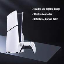 PlayStation PS5 Slim日版光碟機版 輕薄設計節省空間 4K藍光電影+遊戲享受 支援多人同屏娛樂 家庭聚會神器