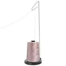 缝纫机单线架 - 塑料底座锥形线轴架 - 兼容大锥形线轴通用配件 - 黑色單軸 - 查看 2