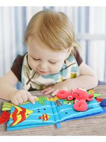 Libros blandos para bebés, juguetes para bebés de alto contraste, libros de tela crujientes, regalos de Navidad para recién nacidos (0-6-12 meses) - Multicolor - Ver 10