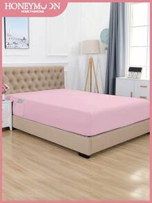 1件加厚加深床笠，深度9.84英寸（约25厘米）。加厚床笠，带侧袋，采用柔软的抓绒涤纶面料，防缩防褪色，适用于标准双人床/加大双人床。可收纳电视遥控器，节省空间，是理想的床上用品之选。家居必备，时尚卧室装饰，免熨烫，带侧袋的床垫套。通过Oeko-Tex认证，亮粉色。 - 玫紅色 - 查看 3