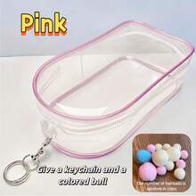 1pc Transparent Doll Storage Bag, PVC Dust-Proof Display Box, Portable Doll Carrying Bag & Backpack Charm, Large Capacity Plush Doll Storage Bag (Doll Not Included) - Multicolor - View 10