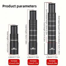 4 Höhenoptionen Aluminium-Legierung Fahrrad Vorbau Riser Extender, passend für 28,6 mm Gabelrohr, Mountainbike Steuersatz Lift Rohr Verlängerung, Outdoor Radfahren Universal Zubehör, M6 Schraube fixierte Abdeckkappe