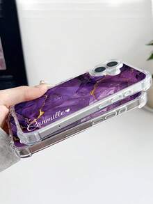 1个定制大理石纹心形文字透明防摔手机壳，兼容 11/12/13/14/15/16/16 Pro/16 Plus/16 Pro Max/16 e/17/17 Air/17 Pro/17 Pro Max/S25/S25 Plus/S25 Ultra/25 FE/9/9 a/9 Pro/9 Pro XL等型号，是送给男友、女友、父母、家人的理想礼物。国际版，非国内版。 - 無色 - 查看 5