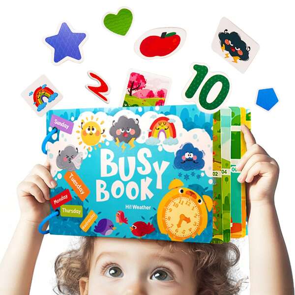 Doyran Montessori Preschool Busy Book For Toddler 3-5 Road Trip Essentials Dinosaur Theme Hook And Loop Reusable Stickers Special Education Preschool Learning Activities Travel Essentials For Kids