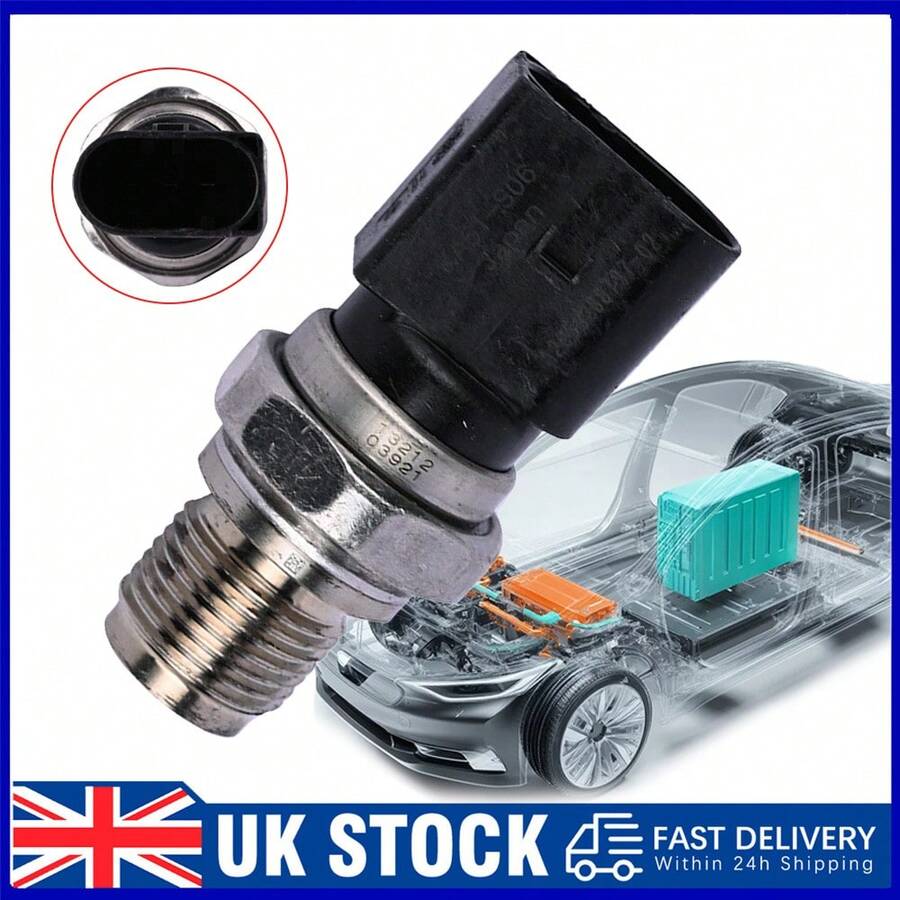 FUEL RAIL HIGH PRESSURE SENSOR For FODR TRANSIT MK8 CUSTOM RANGER 2.2 KA51-S06 - Black - View 1