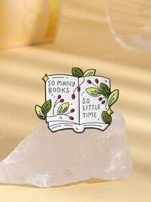 1PC Book Lovers Enamel Pin Books Brooch Pines Lapel Pins Badge On Backpack Clothing Accessories Fashion Jewelry Gift